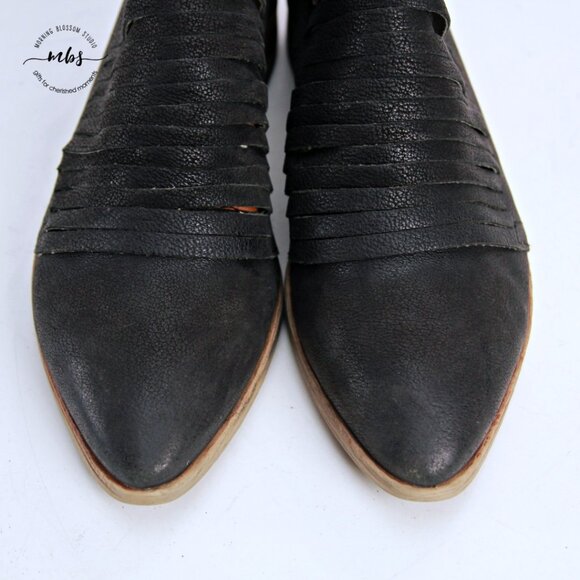 Free People Lost Valley Ankle Boots Black Women EU 39 US 8.5 - Picture 9 of 14